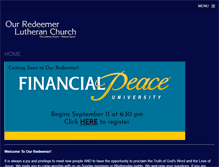 Tablet Screenshot of ourredeemermoorhead.org